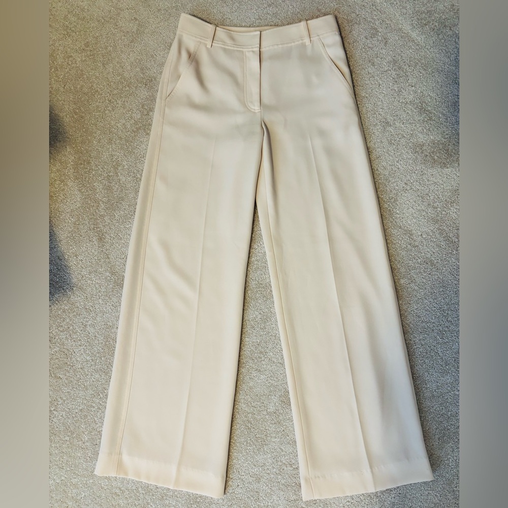 Alexander Wang Tailored Wide Leg Trousers Cream - Size 2